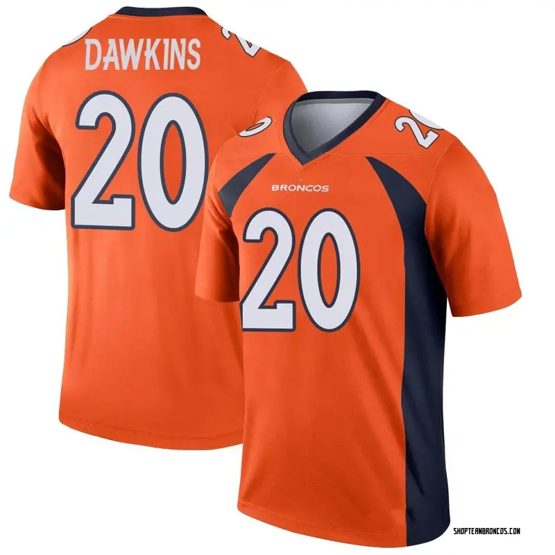 Nike Brian Dawkins Denver Broncos Legend Orange Jersey - Youth