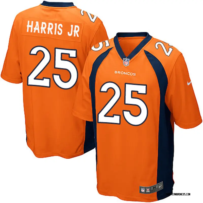 Nike Chris Harris Jr Denver Broncos Game Orange Team Color Jersey - Men's