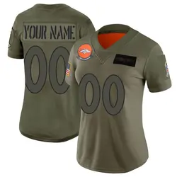 Nike Custom Denver Broncos Limited Camo 2019 Salute to Service Jersey - Women's