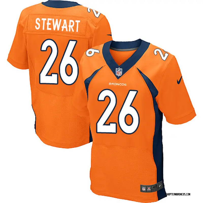 Nike Darian Stewart Denver Broncos Elite Orange Team Color Jersey - Men's