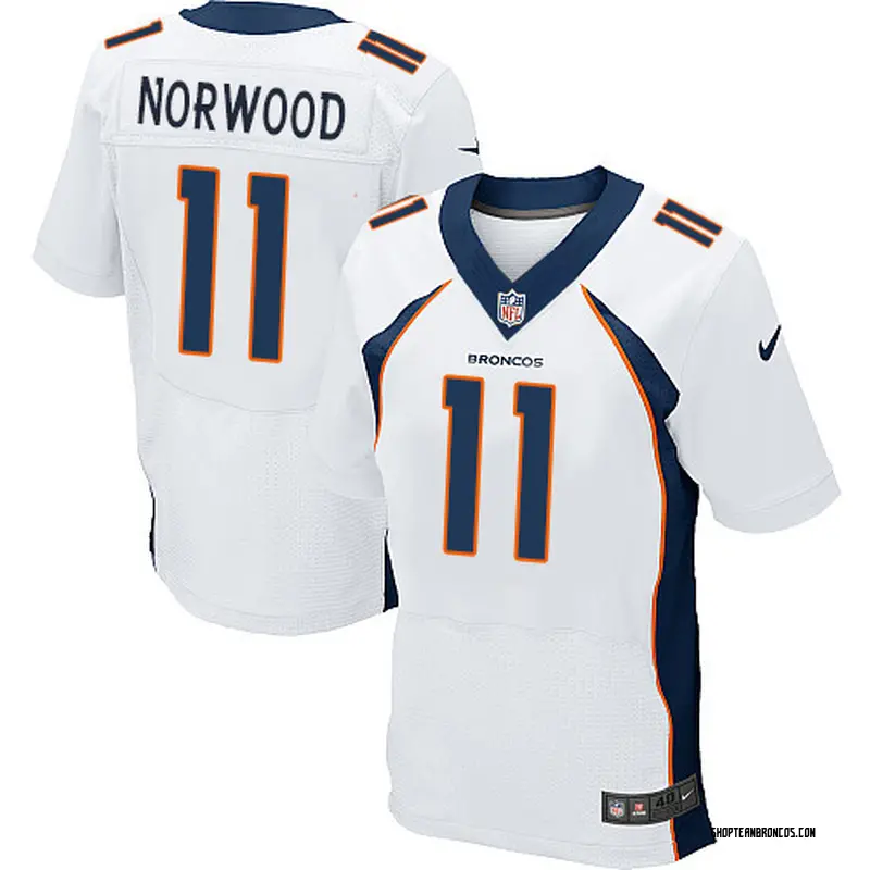 Nike Jordan Norwood Denver Broncos Elite White Jersey - Men's