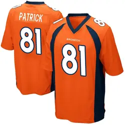Nike Tim Patrick Denver Broncos Game Orange Team Color Jersey - Youth